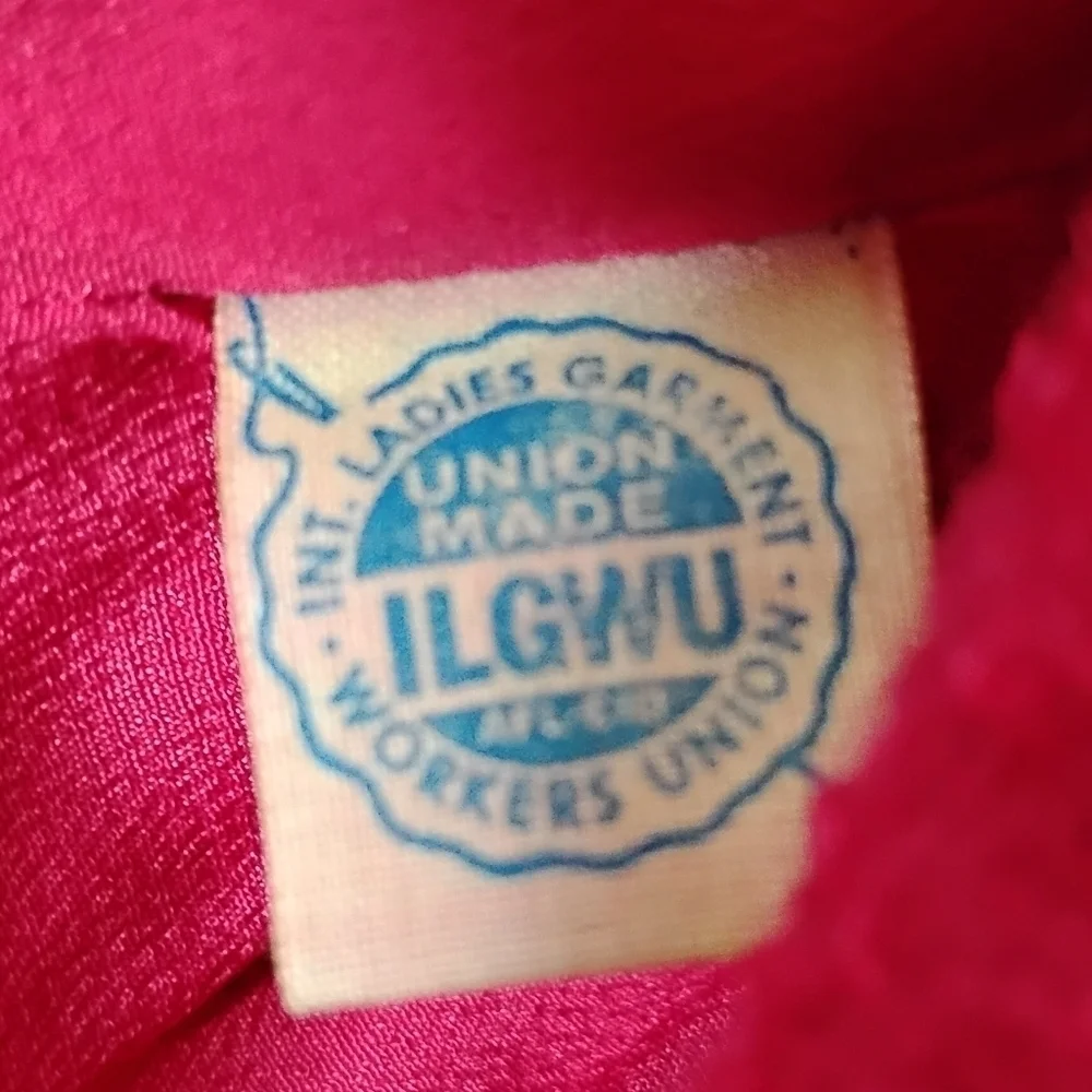 Towncliffe Vintage Hand Tailored Pink Blazer Union Made - Picture 9 of 9